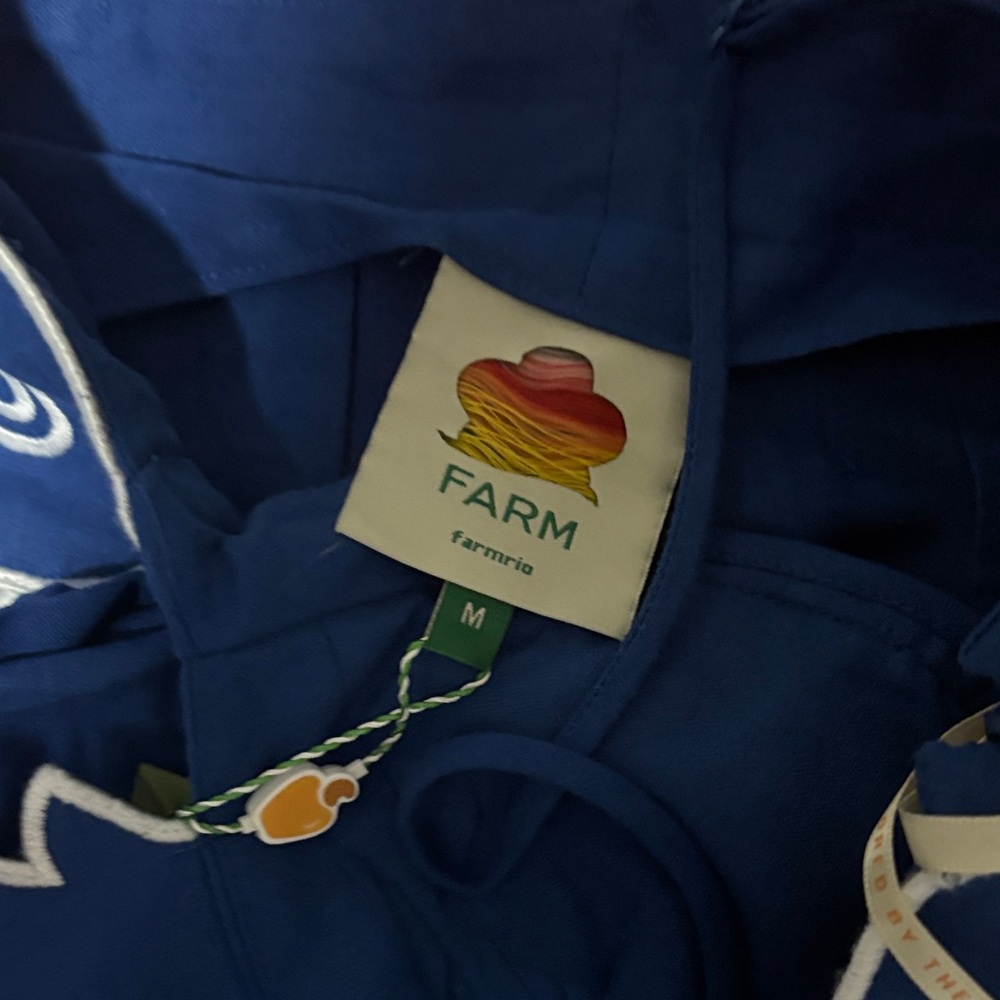 FARM Rio blue koi fish dress NWT size Medium